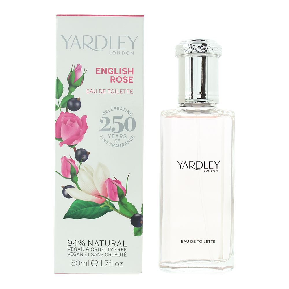 Yardley English Rose 50ml Eau de Toilette Spray for Her - Contemporary Edition
