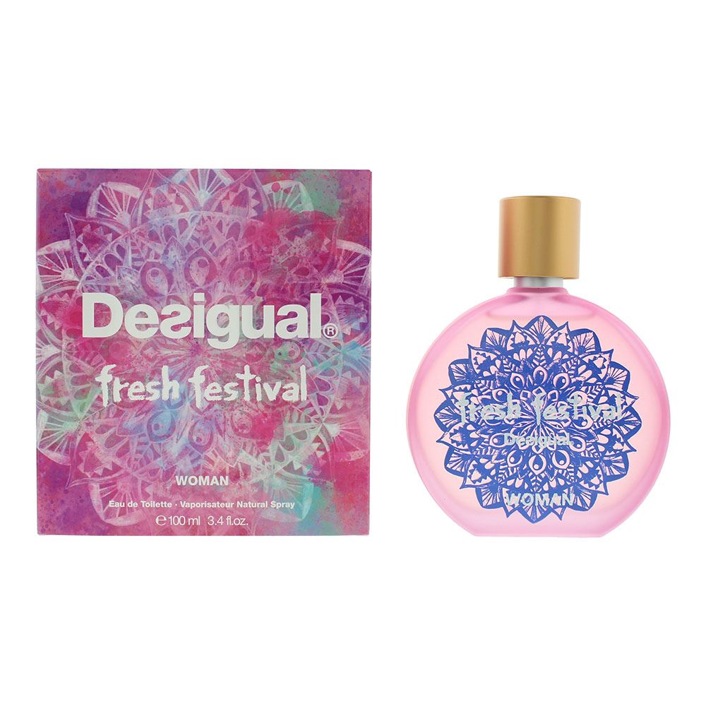 Desigual Fresh Festival Woman 100ml Eau De Toilette Spray for Her