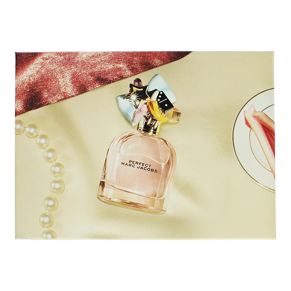 Marc Jacobs Perfect 100ml Eau De Parfum Gift Set 75ml Body Lotion, 75ml Shower Gel for Her