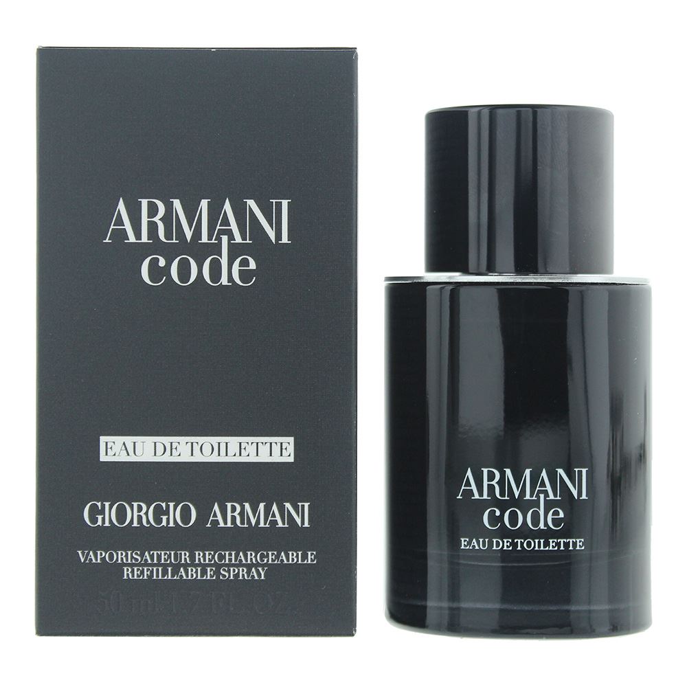 Giorgio Armani Code Pour Homme 50ml Eau de Toilette Refillable Spray for Him