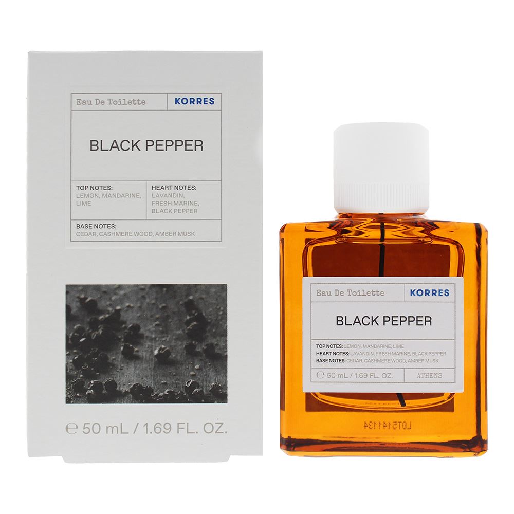 Korres Black Pepper 50ml Eau De Toilette Spray for Him