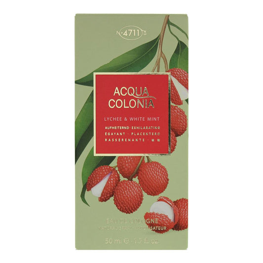 4711 Acqua Colonia Lychee & White Mint 50ml Eau De Cologne Spray for Unisex