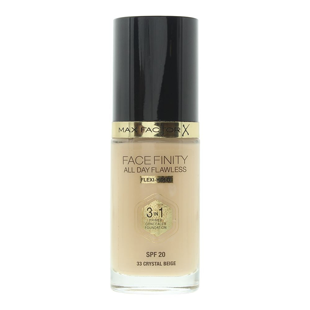 Max Factor Face Finity All Day Flawless 30ml 3 In 1 Foundation - 33 Crystal Beige SPF 20