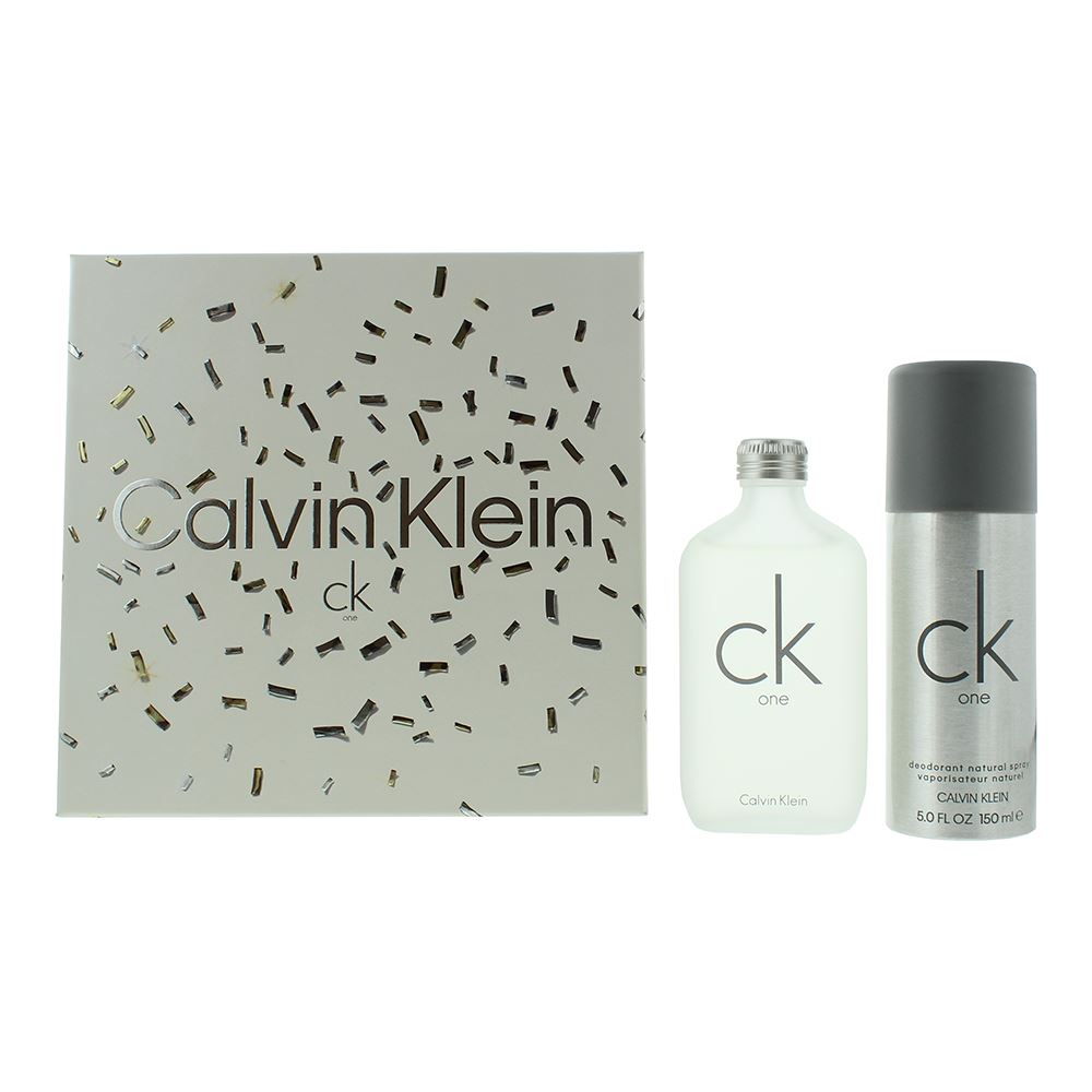 Calvin Klein CK One 100ml Eau de Toilette Gift Set 150ml Deodorant Spray for Unisex