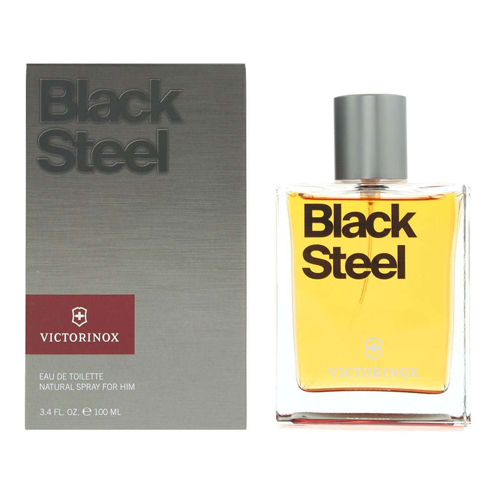 Swiss Army Black Steel 100ml Eau De Toilette Spray for Him