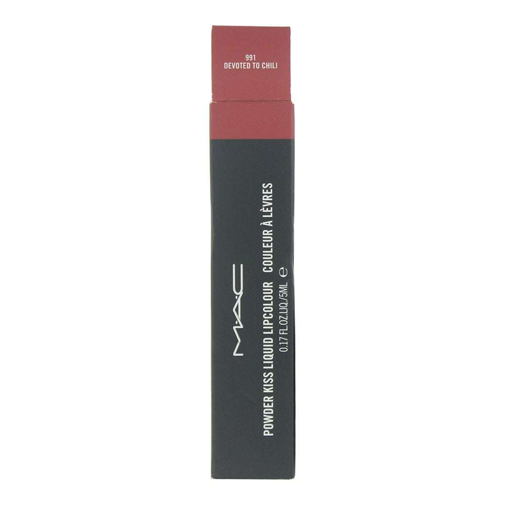 MAC Powder Kiss 5ml Liquid Lipcolour - 991 Devoted To Chili