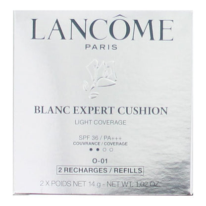 Lancome Blanc Expert Cushion Light Coverage 14g x 2  Foundation Refills - O-01 SPF 36
