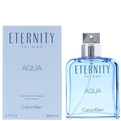 Calvin Klein Eternity For Men Aqua 200ml Eau de Toilette Spray for Him