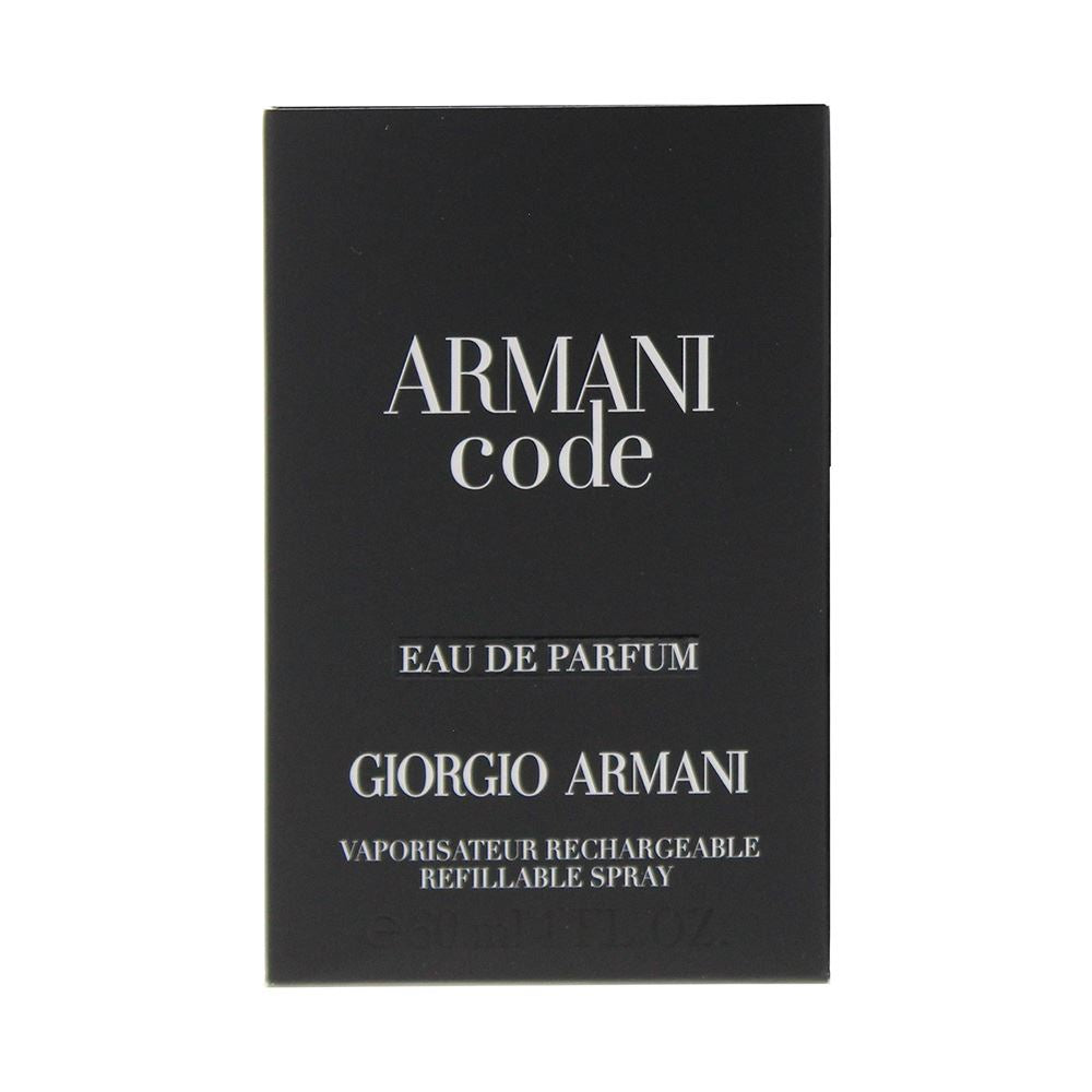 Giorgio Armani Code Pour Homme 30ml Eau de Parfum Refillable Spray for Him