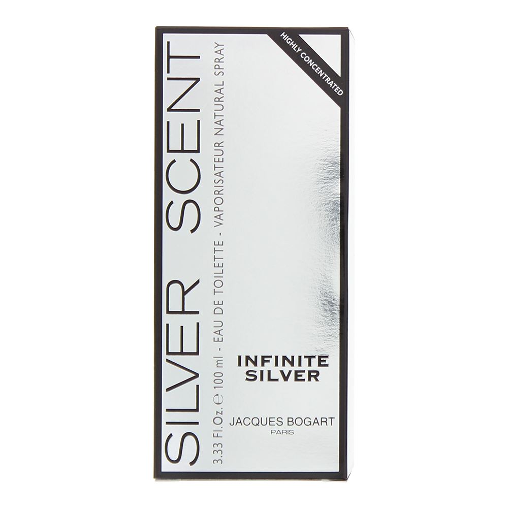 Jacques Bogart Silver Scent Infinite Silver 100ml Eau de Toilette Spray for Him
