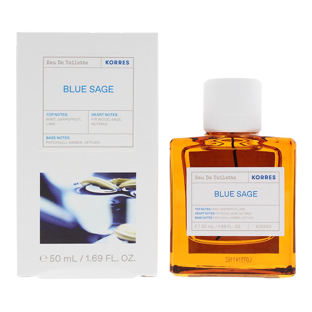 Korres Blue Sage 50ml Eau De Toilette Spray for Him