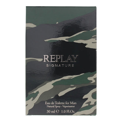 Replay Signature For Man 30ml Eau De Toilette Spray for Him