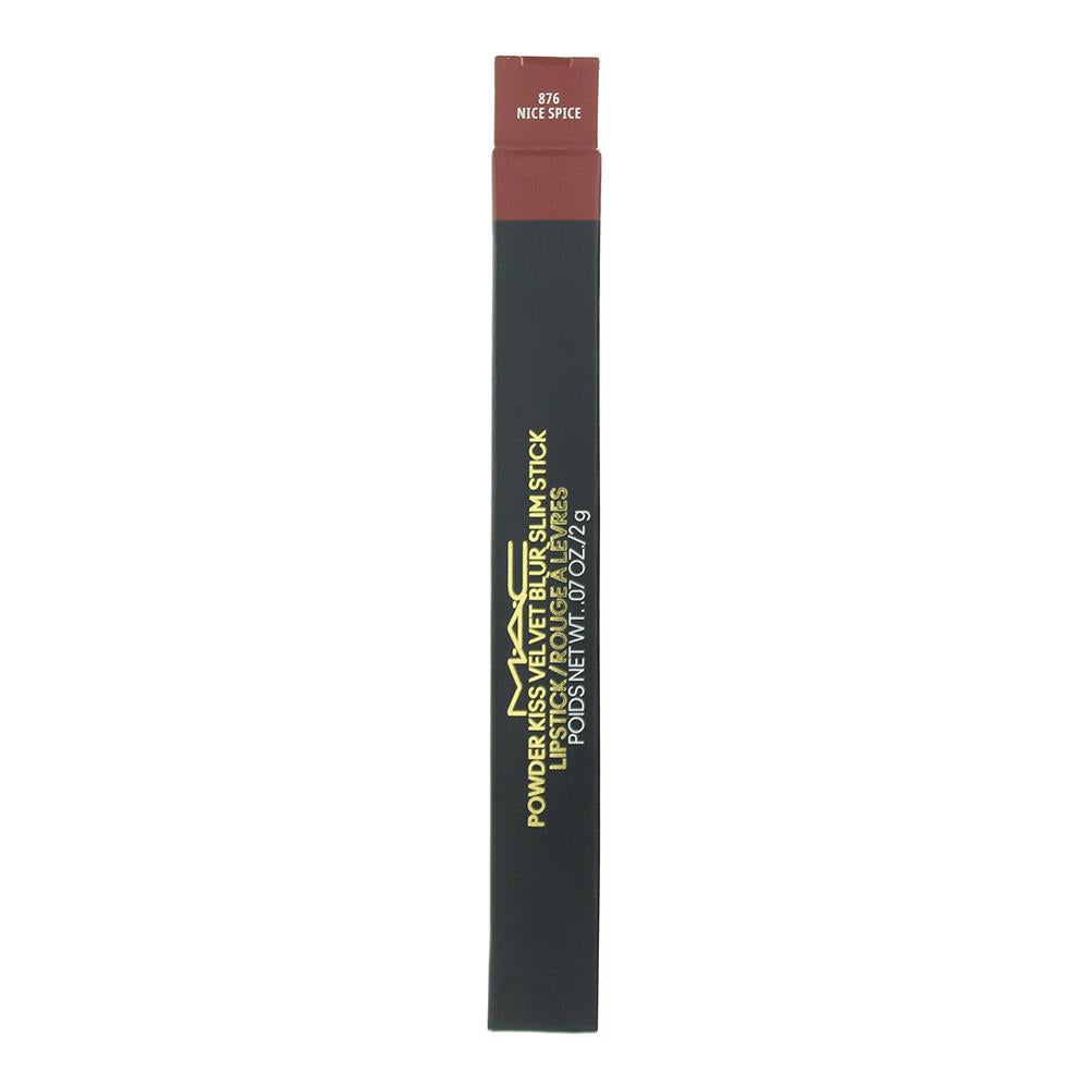 MAC Powder Kiss Velvet Blur Slim Stick 2g  Lipstick - 876 Nice Spice