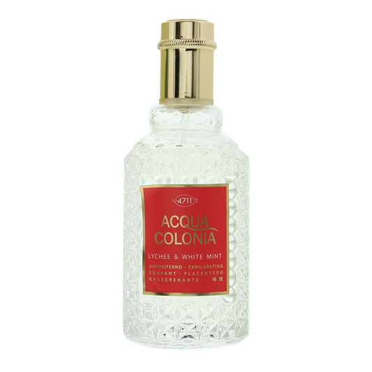 4711 Acqua Colonia Lychee & White Mint 50ml Eau De Cologne Spray for Unisex