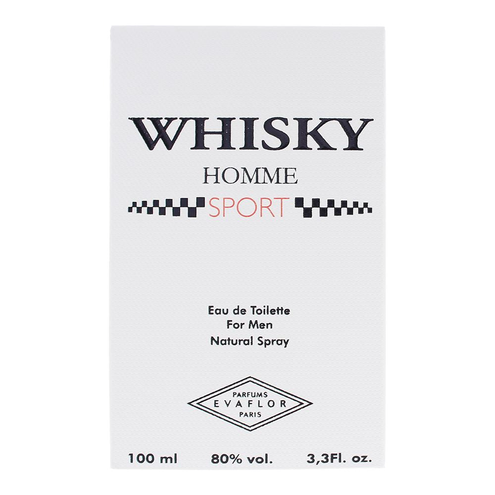 Evaflor Whisky Homme Sport 100ml Eau De Toilette Spray For Him