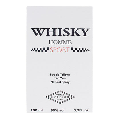 Evaflor Whisky Homme Sport 100ml Eau De Toilette Spray For Him