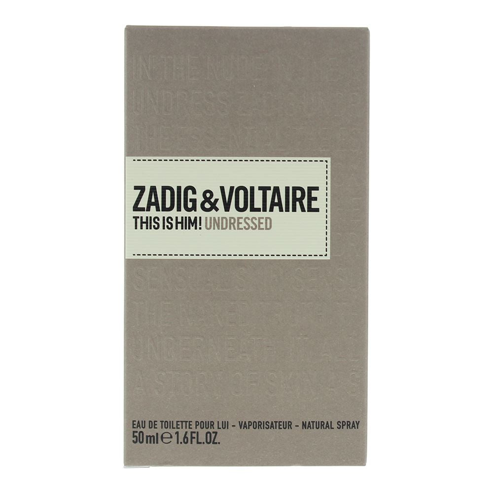 Zadig & Voltaire This Is Him! Undressed 50ml Eau de Toilette Spray for Him