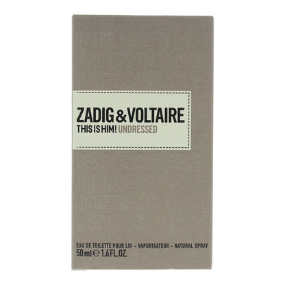 Zadig & Voltaire This Is Him! Undressed 50ml Eau de Toilette Spray for Him