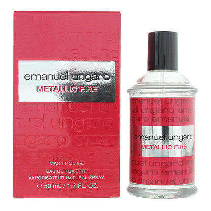 Emanuel Ungaro Metallic Fire 50ml Eau de Toilette Spray for Him