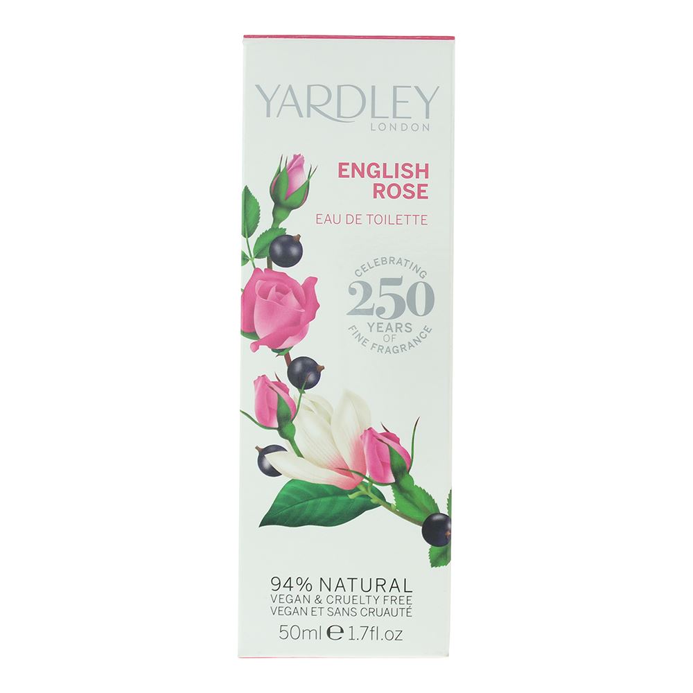 Yardley English Rose 50ml Eau de Toilette Spray for Her - Contemporary Edition