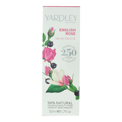 Yardley English Rose 50ml Eau de Toilette Spray for Her - Contemporary Edition