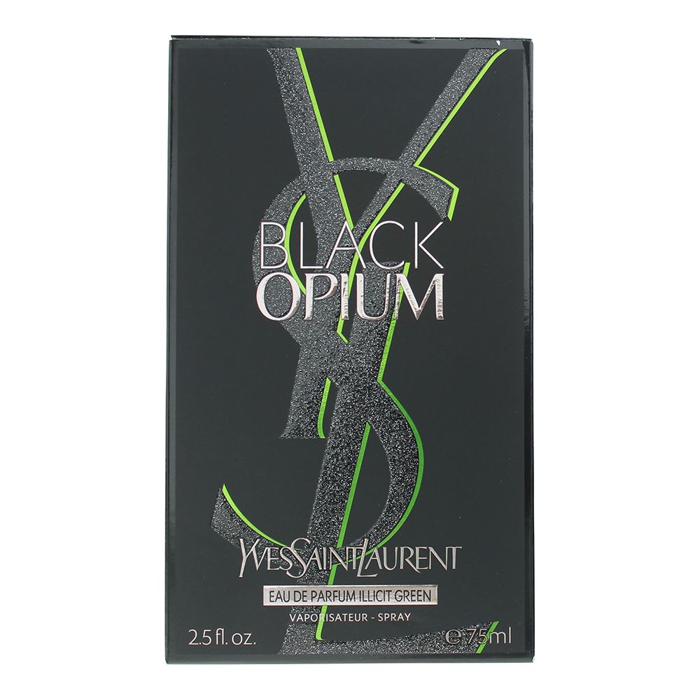 Yves Saint Laurent Black Opium Illicit Green 75ml Eau de Parfum Spray for Her