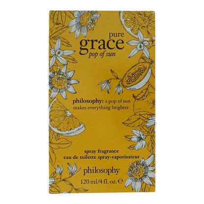 Philosophy Pure Grace Pop Of Sun 120ml Eau De Toilette Spray for Her