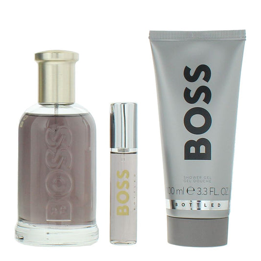Hugo Boss Boss Bottled 100ml Eau de Parfum Gift Set 10ml Eau de Parfum, 100ml Shower Gel for Him