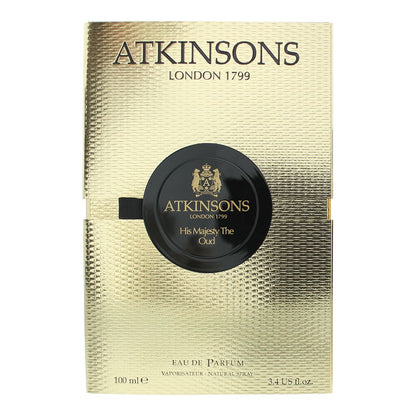 Atkinsons His Majesty The Oud 100ml Eau De Parfum Spray for Him