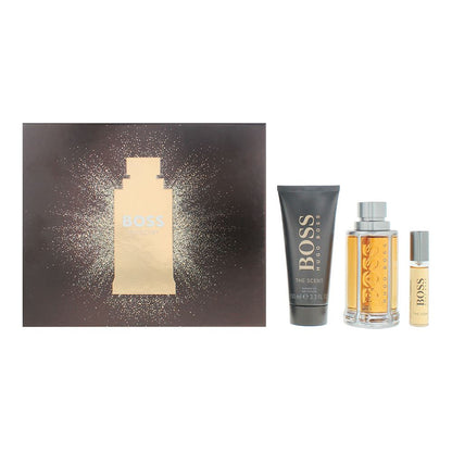 Hugo Boss The Scent 100ml Eau de Toilette Gift Set 10ml Eau de Toilette, 100ml Shower Gel 100ml for Him