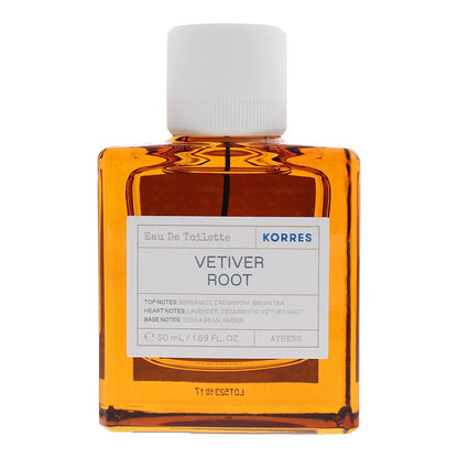 Korres Vetiver Root 50ml Eau De Toilette Spray for Him