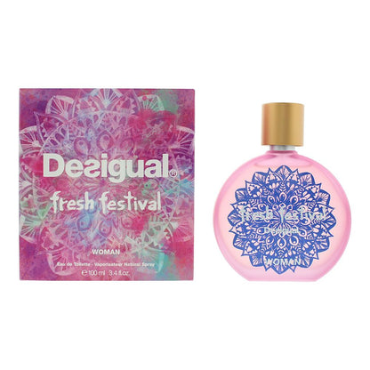 Desigual Fresh Festival Woman 100ml Eau De Toilette Spray for Her