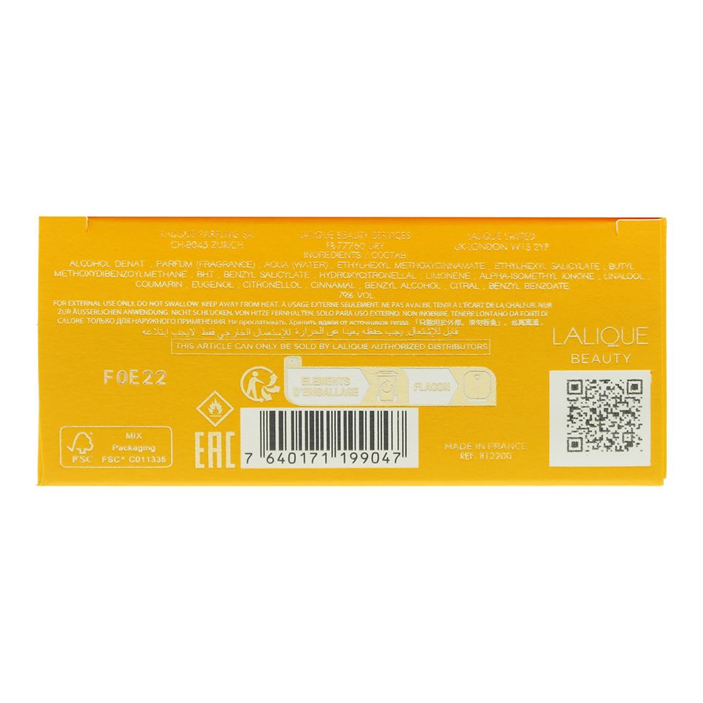 Lalique Soleil Vibrant 50ml Eau de Parfum Spray for Her