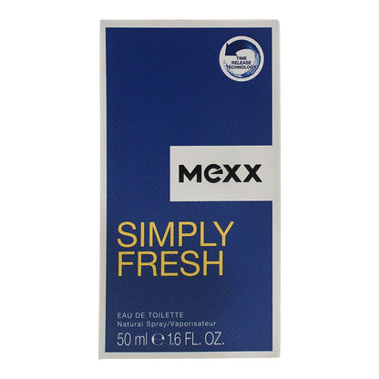 Mexx Simply Fresh 50ml Eau De Toilette Spray for Him