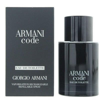 Giorgio Armani Code Pour Homme 50ml Eau de Toilette Refillable Spray for Him