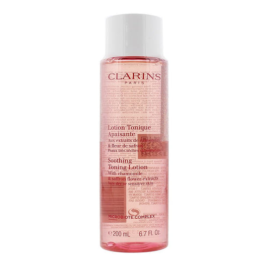 Clarins Soothing 200ml Toning Lotion with Chamomile & Saffron Flower Extracts For Very Dry Or Sensitive Skin