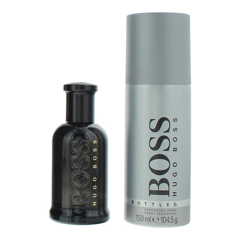 Hugo Boss Boss Bottled 50ml Eau de Parfum Gift Set 150ml Deodorant Spray for Him