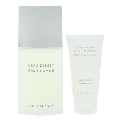 Issey Miyake L'eau D'issey Pour Homme 75ml Eau de Toilette Gift Set 50ml Shower Gel for Him
