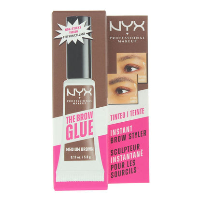 NYX The Brow Glue 5g Brow Gel - Medium Brown