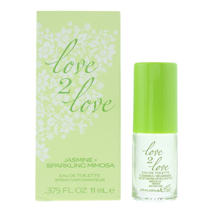 Love 2 Love Jasmine + Sparkling Mimosa 11ml Eau de Toilette Spray for Her