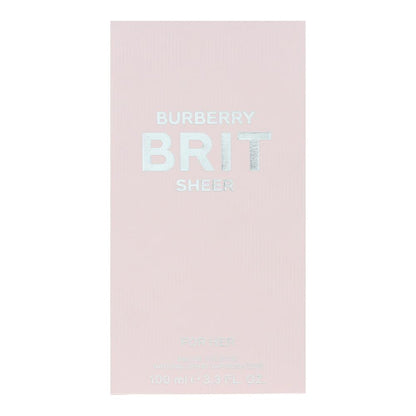 Burberry Brit Sheer 100ml Eau De Toilette Spray for Her