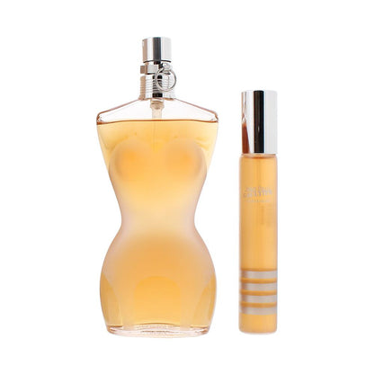 Jean Paul Gaultier Classique 100ml Eau de Toilette Gift Set 20ml Eau de Toilette Travel Spray for Her