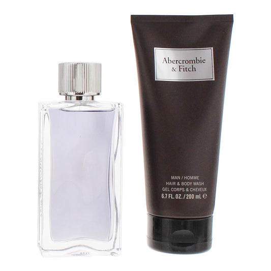 Abercrombie & Fitch First Instinct 100ml Eau de Toilette Gift Set 200ml Shower Gel for Him