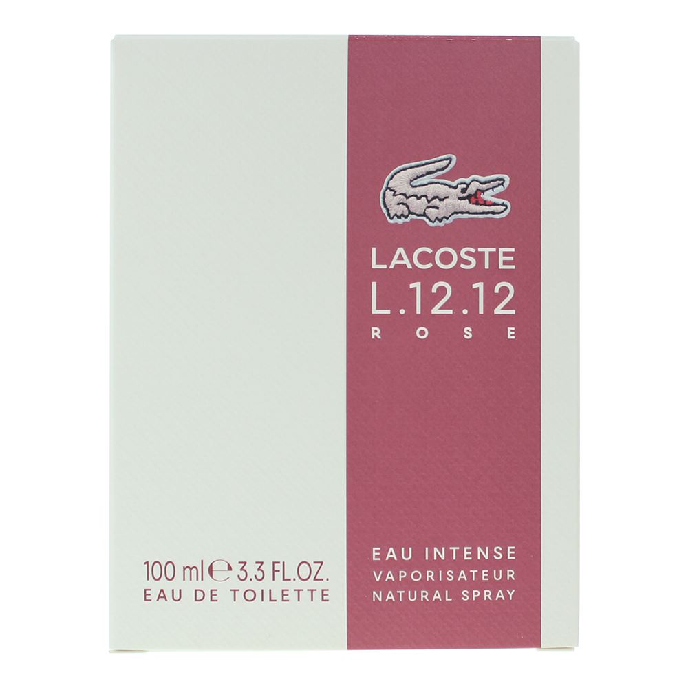 Lacoste L.12.12. Rose Eau Intense 100ml Eau de Toilette Spray for Her