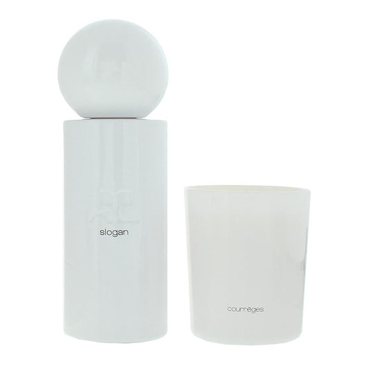 Courreges Slogan 100ml Eau de Parfum Gift Set 75g Candle for  Unisex
