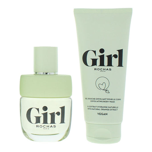 Rochas Girl 60ml  Eau de Toilette Gift Set 100ml Shower Gel for Her