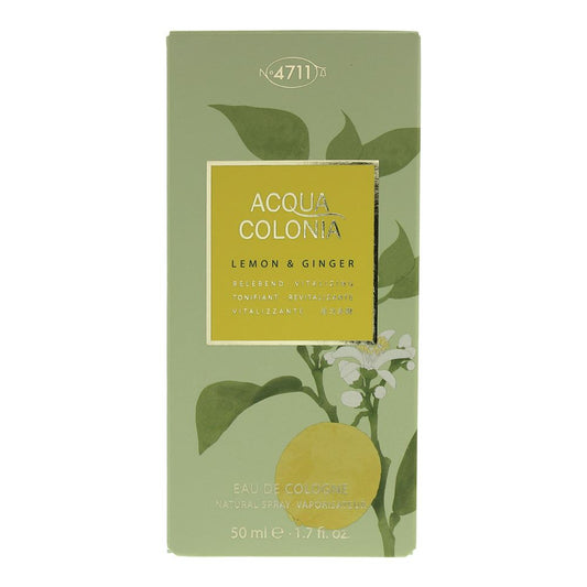 4711 Acqua Colonia Lemon & Ginger 50ml Eau De Cologne Spray for Unisex
