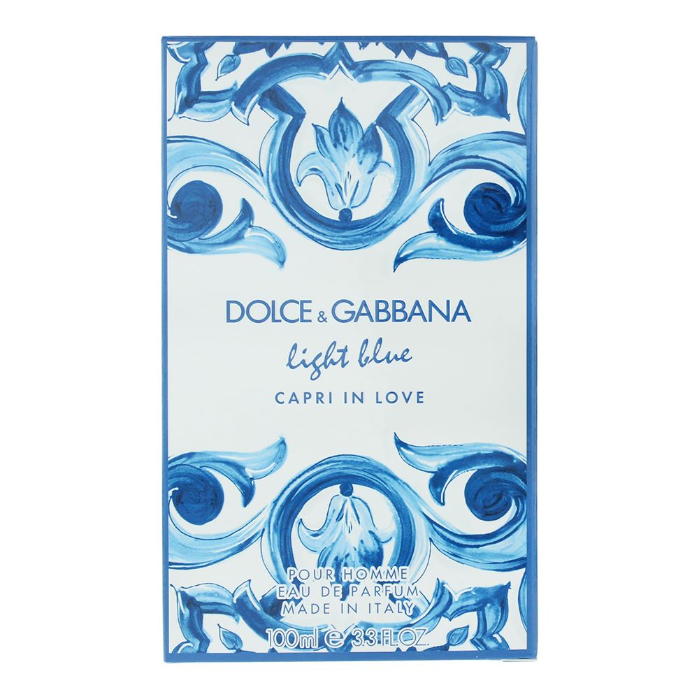 Dolce & Gabbana Light Blue Capri In Love 100ml Eau de Parfum Spray For Him