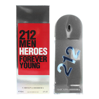 Carolina Herrera 212 Men Heroes Forever Young 90ml Eau De Toilette Spray for Him