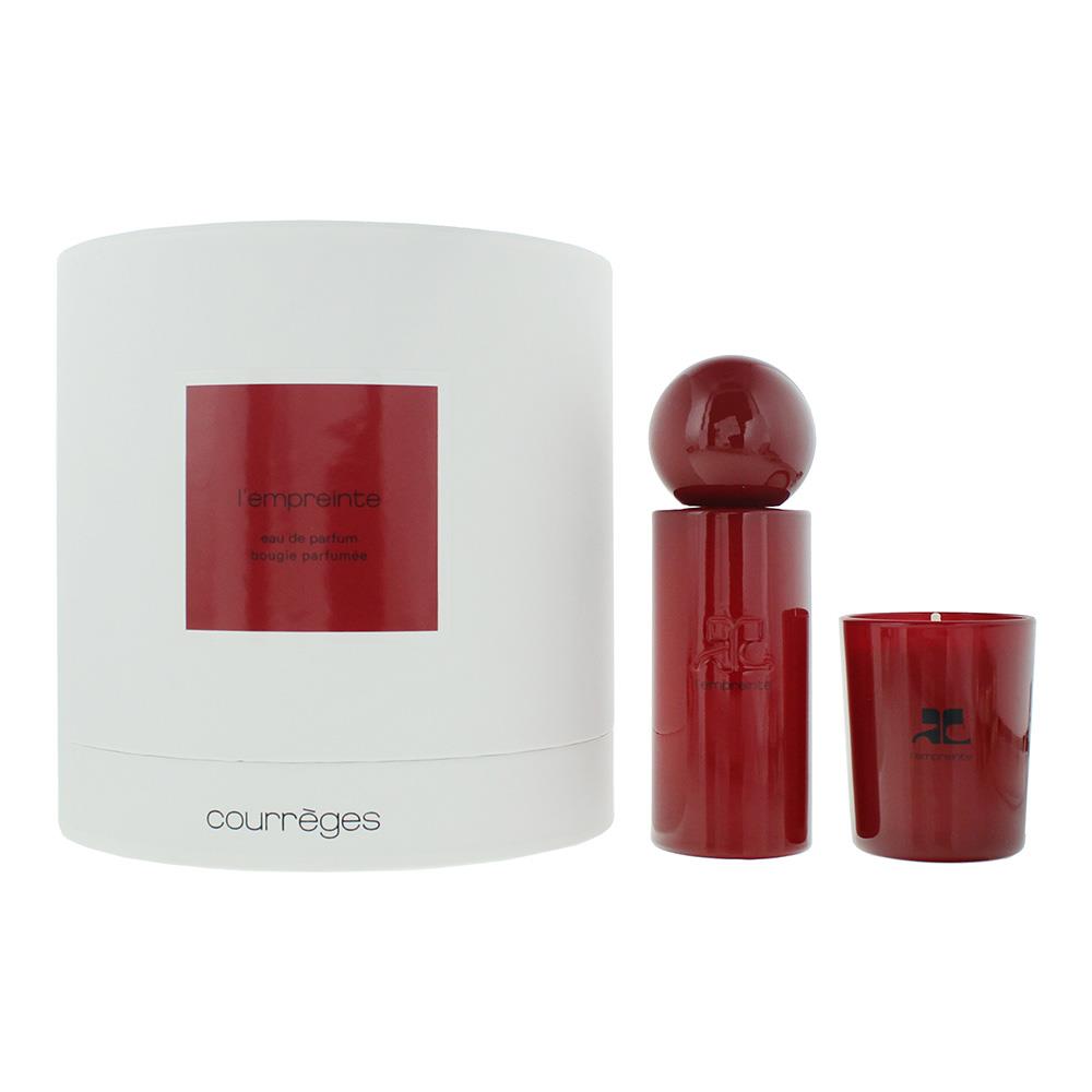 Courreges L'empreinte 100ml Eau de Parfum Gift Set 75g Candle for Unisex